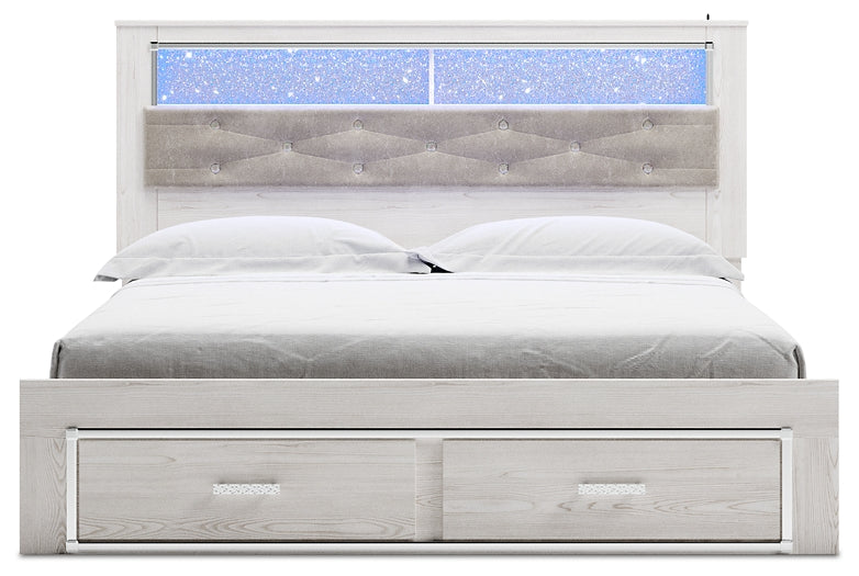 Altyra Upholstered Bookcase Bed With Storage