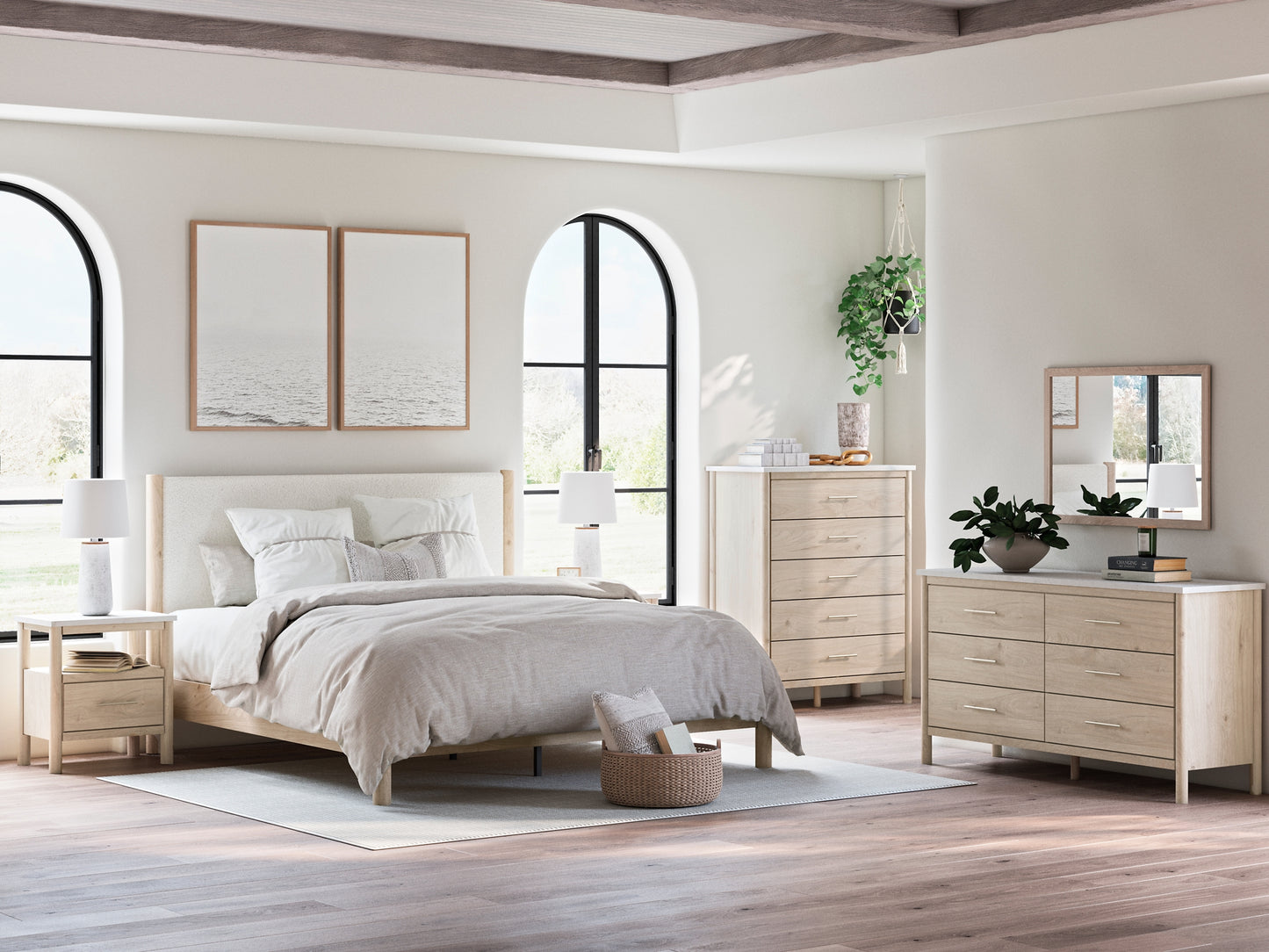 Ashley Express - Cadmori Upholstered Panel Bed