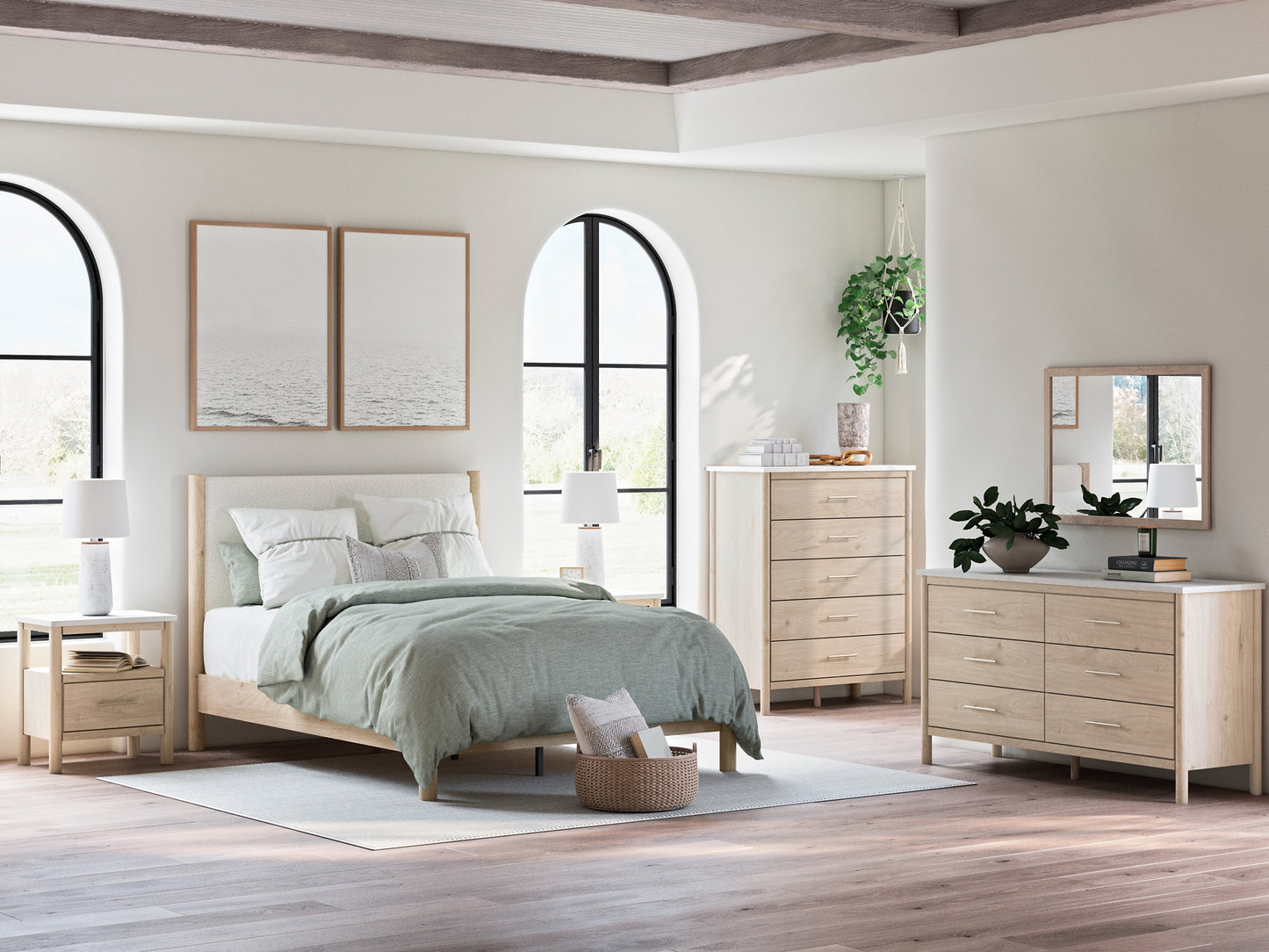 Ashley Express - Cadmori Upholstered Panel Bed