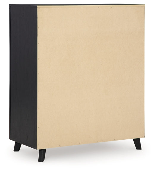 Danziar Queen Panel Headboard with Mirrored Dresser and Chest