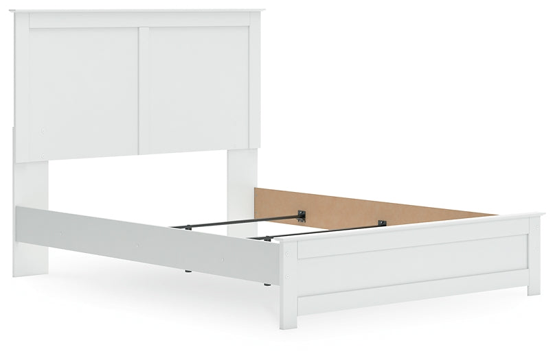 Bostwick Shoals Queen Panel Bed with Mirrored Dresser