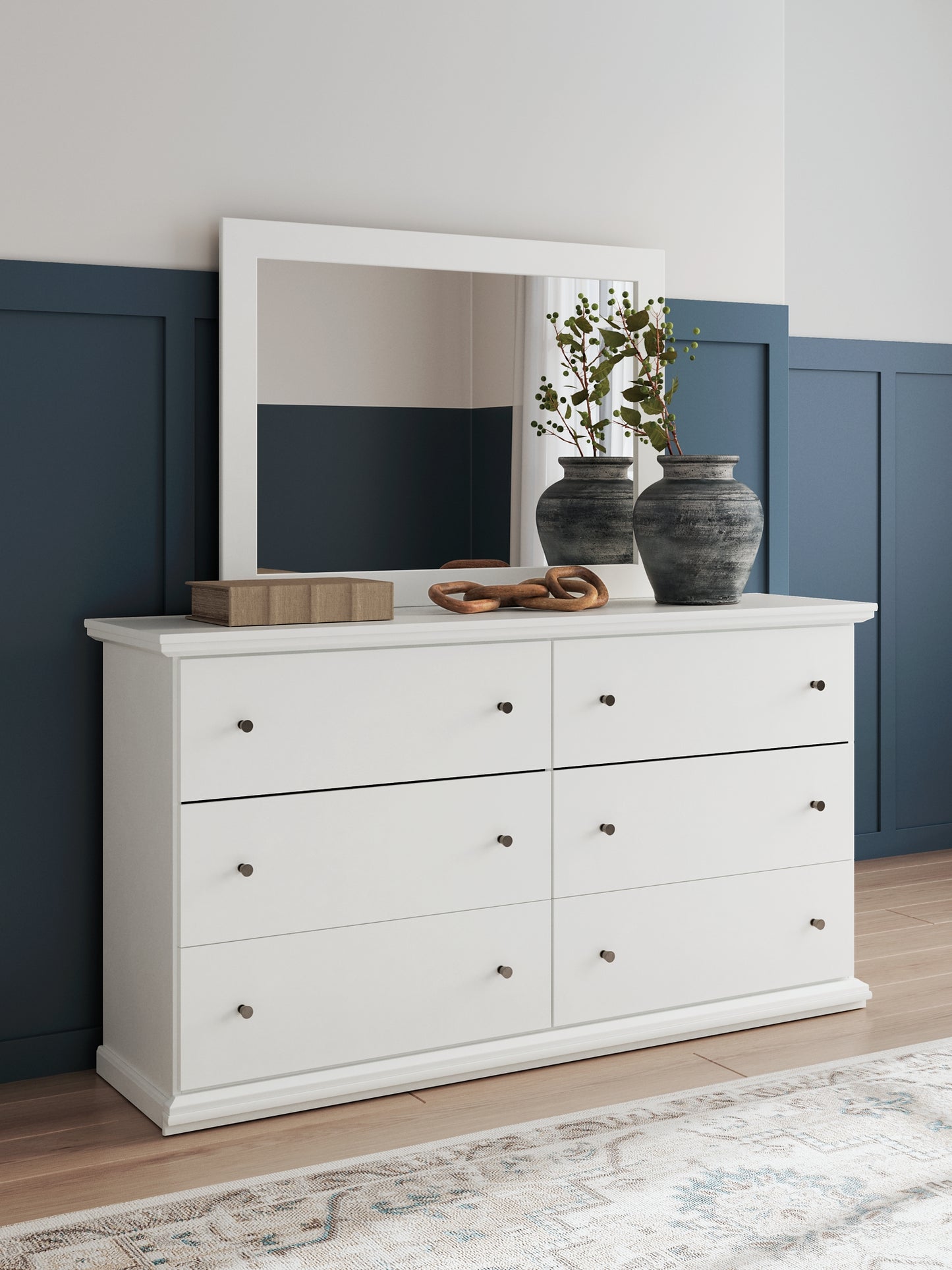 Bostwick Shoals Queen Panel Bed with Mirrored Dresser