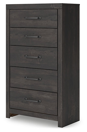 Hollivern Twin Panel Bed with Storage with Mirrored Dresser, Chest and Nightstand