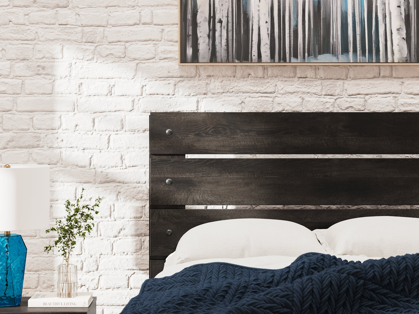 Hollivern Twin Panel Storage Bed with Mirrored Dresser