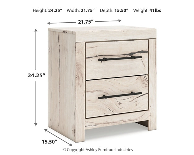 King Panel Headboard with Mirrored Dresser, Chest and Nightstand