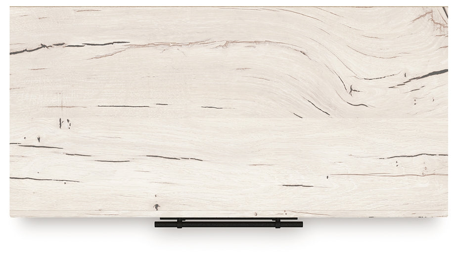 King Panel Headboard with Mirrored Dresser and Chest
