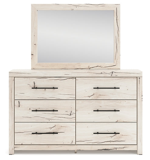 Full Panel Headboard with Mirrored Dresser and Nightstand