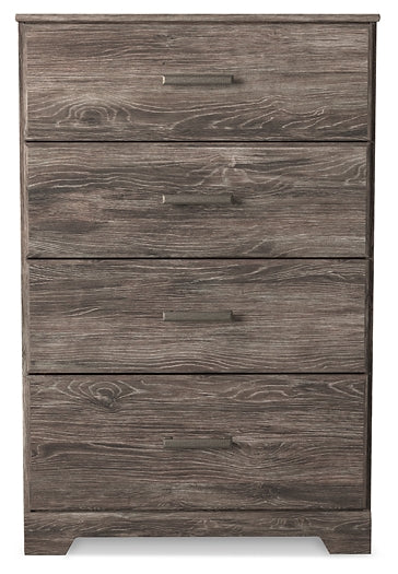 Ralinksi Queen Panel Bed with Mirrored Dresser, Chest and Nightstand