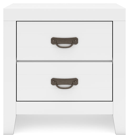 Binterglen California King Panel Bed with Mirrored Dresser, Chest and Nightstand