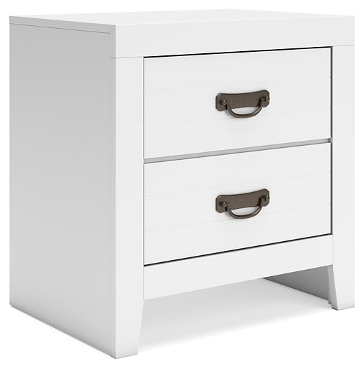Binterglen California King Panel Bed with Mirrored Dresser, Chest and Nightstand