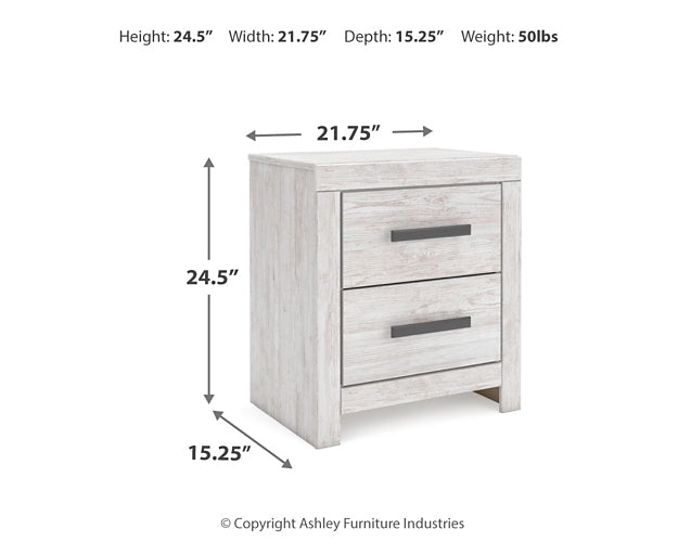 Cayboni Queen Panel Bed with Mirrored Dresser, Chest and Nightstand