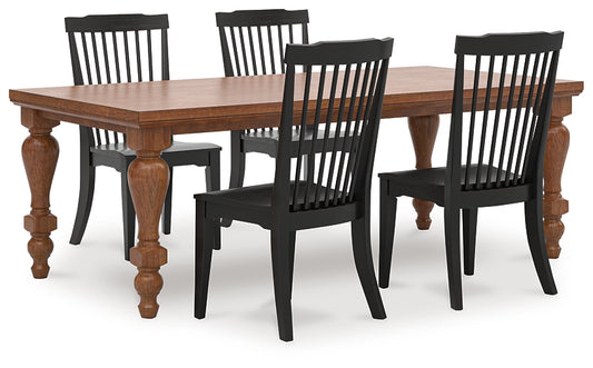 Greddinton Dining Table and 4 Chairs