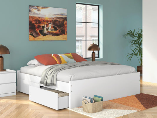 Ashley Express - Onita King Platform Bed with 1 Side Storage