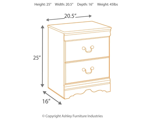 Ashley Express - Huey Vineyard Two Drawer Night Stand