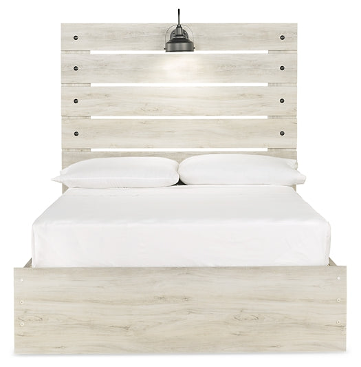 Cambeck  Panel Bed With 4 Storage Drawers
