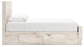 Queen Panel Bed with Mirrored Dresser