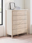 Queen Upholstered Panel Bed with Mirrored Dresser and Chest