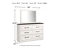 Gerridan King Panel Bed with Mirrored Dresser and Chest