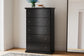 Queen Panel Bed with Mirrored Dresser, Chest and Nightstand
