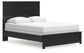 Queen Panel Bed with Mirrored Dresser