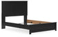 Queen Panel Bed with Mirrored Dresser