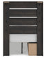 Hollivern Twin Panel Storage Bed with Mirrored Dresser and Chest