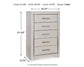 Zyniden Queen Upholstered Panel Bed with Mirrored Dresser and Chest