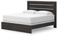 Hollivern King Panel Bed with Mirrored Dresser and Nightstand