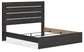 Hollivern King Panel Bed with Mirrored Dresser and Nightstand