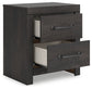 Hollivern Queen Panel Bed with Mirrored Dresser and Nightstand