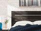 Hollivern Queen Panel Bed with Mirrored Dresser and Nightstand