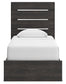 Hollivern Twin Panel Storage Bed with Mirrored Dresser