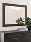 Hollivern Queen Panel Bed with Mirrored Dresser
