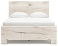 Queen Panel Bed with Mirrored Dresser, Chest and Nightstand