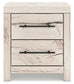 King Panel Headboard with Mirrored Dresser, Chest and Nightstand