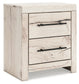 King Panel Headboard with Mirrored Dresser, Chest and Nightstand