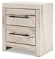King Panel Headboard with Mirrored Dresser, Chest and Nightstand