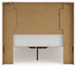 Full Panel Storage Bed with Mirrored Dresser and Chest