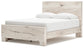 Queen Panel Bed with Mirrored Dresser and Chest