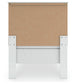 Bostwick Shoals Twin Panel Bed with Mirrored Dresser