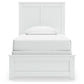 Bostwick Shoals Twin Panel Bed with Mirrored Dresser and Chest