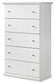 Bostwick Shoals Twin Panel Bed with Mirrored Dresser and Chest