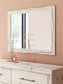 Full Panel Headboard with Mirrored Dresser and Nightstand