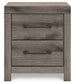 Graystorm Full Panel Bed with Mirrored Dresser, Chest and Nightstand
