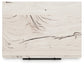 Twin Panel Headboard with Mirrored Dresser and Nightstand