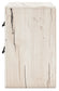 Twin Panel Headboard with Mirrored Dresser and Nightstand