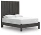 Queen Panel Bed with Mirrored Dresser and Chest