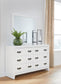 Binterglen King Panel Bed with Mirrored Dresser, Chest and Nightstand