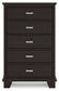 Covetown King Panel Bed with Mirrored Dresser, Chest and Nightstand