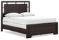 Covetown Queen Panel Bed with Mirrored Dresser and Chest